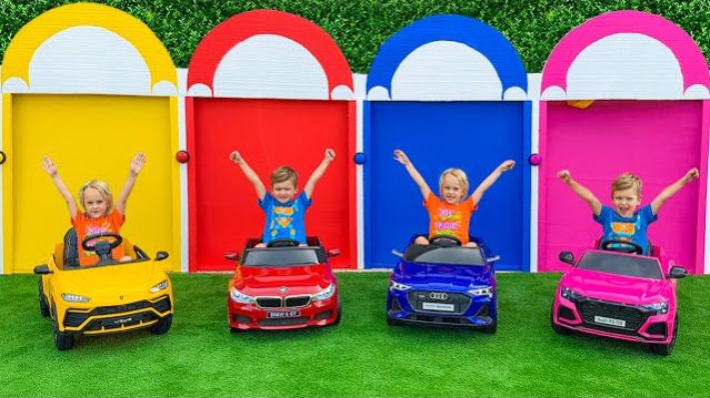 Приключение Криса и гаража для детей!