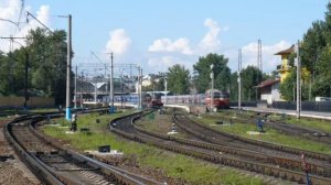 Красивая панорама железных дорог Витебского вокзала 2010 год: 4 часа стука колес