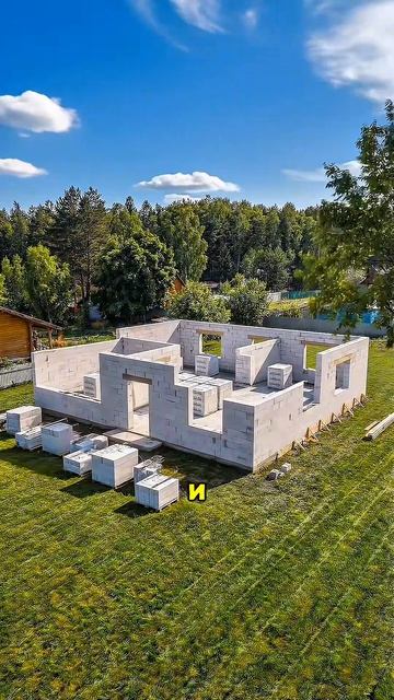 Второй этап строительства дома из газобетона 🏡