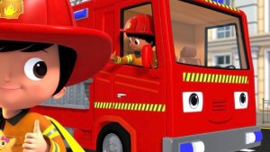 Пожарная машина. Сборник. Песенки для детей. Мультики для детей