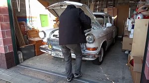 Запуск ГАЗ 21 после зимовки.