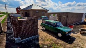 Строим комплекс из кирпича и газобетона: Гараж, летняя кухня, хозблок.