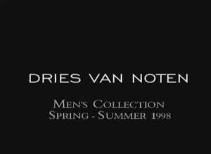 Показ мужской коллекции Dries Van Noten весна-лето 1998
