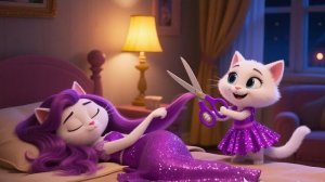 Милый котенок впервые пробует макияж 1 часть