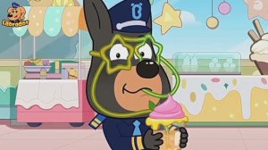 Храбрый шериф Лабрадор, эвакуация при землетрясении — познавательный мультфильм.