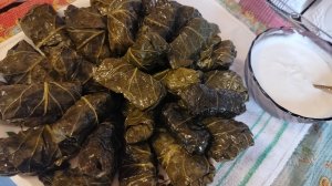 Армянская кухня. Долма из лаханы(листовая капуста)