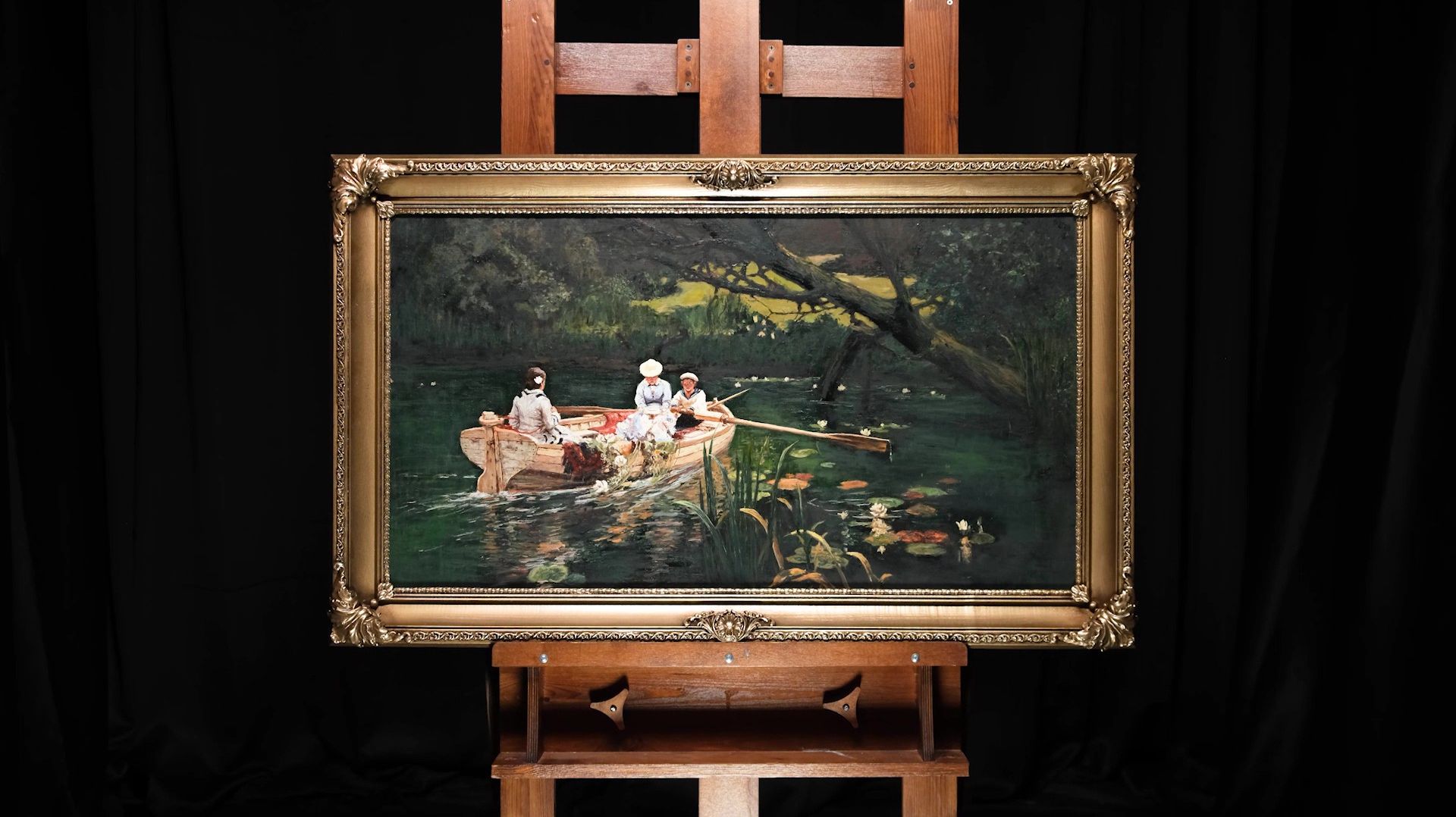 Василий Поленов «На лодке. Абрамцево»