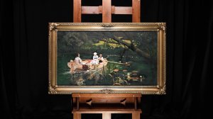 Василий Поленов "На лодке. Абрамцево"