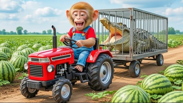 Босс-обезьяна поймал АКУЛУ! Сумасшедшее приключение по выращиванию и приготовлению пищи для обезьян