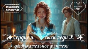АУДИОКНИГА  Полностью✨Сердце и сыск леди X. ✨ 🪄 Приключения магия юмор 🪄КНИГА 1️⃣