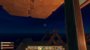 Влад А4 в Raft строит плот