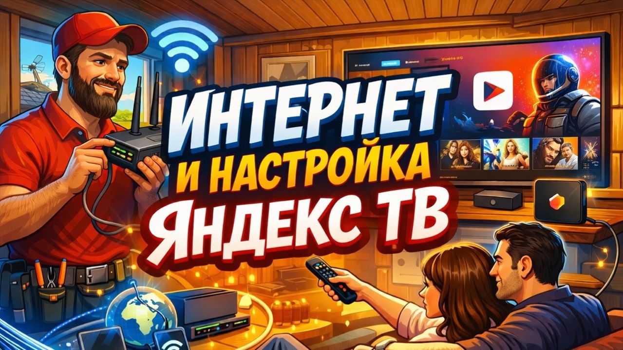ПОДКЛЮЧЕНИЕ ИНТЕРНЕТА И НАСТРОЙКА (ЯНДЕКС ТВ)