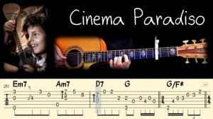LOVE THEME Cinema Paradiso на Гитаре. Уроки Гитары. Ноты и табы для Гитары Easy Fingerstyle