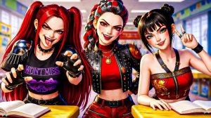 Злая охотница в школе! K-pop анимационный сериал «Охотники на демонов»