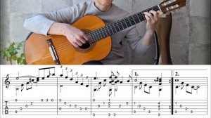 NOCTURNE Carl Henze на Гитаре. Уроки гитары. Ноты и табы для Гитары Jinsung Lee