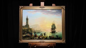 Орас Верне "Штиль в средиземноморском порту"