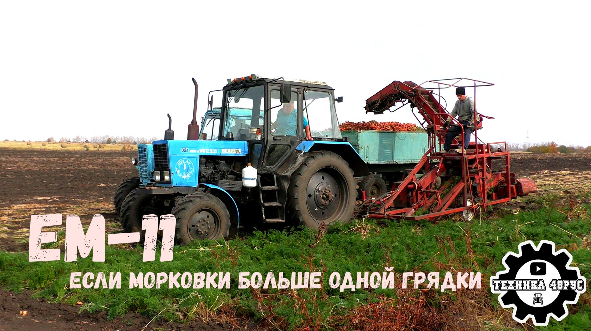 EM-11 - комбайн для уборки моркови. Простой немецкий комбайн советских времён. Как он работает