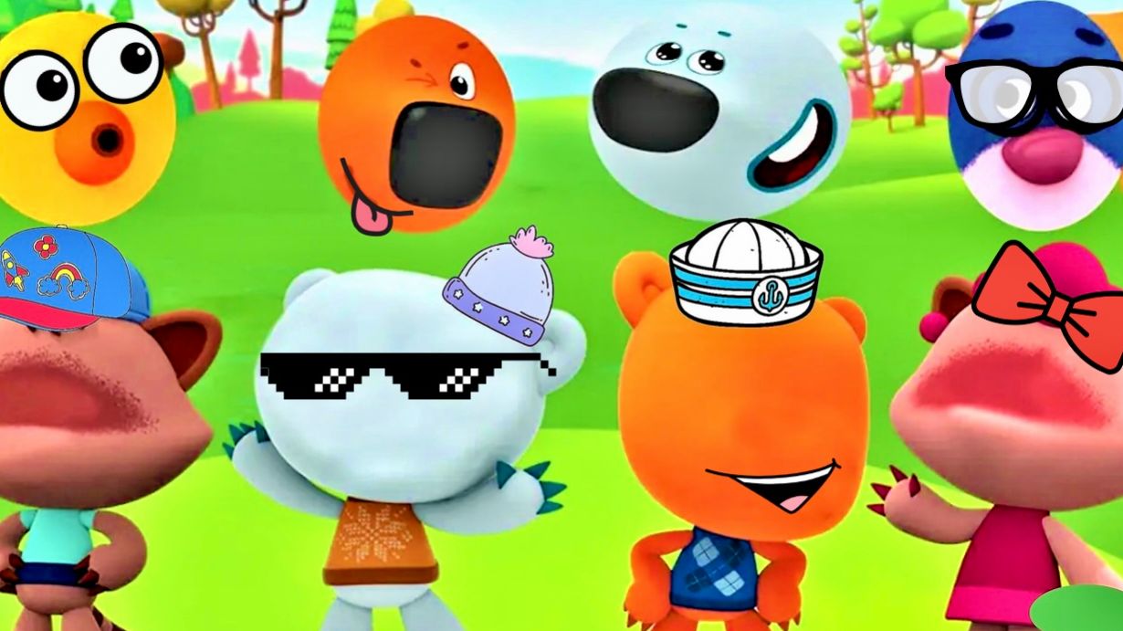 Ми-ми-мишки потеряли свое лицо.Кеша и тучка помогают своим друзьям. Развивающий мультик.