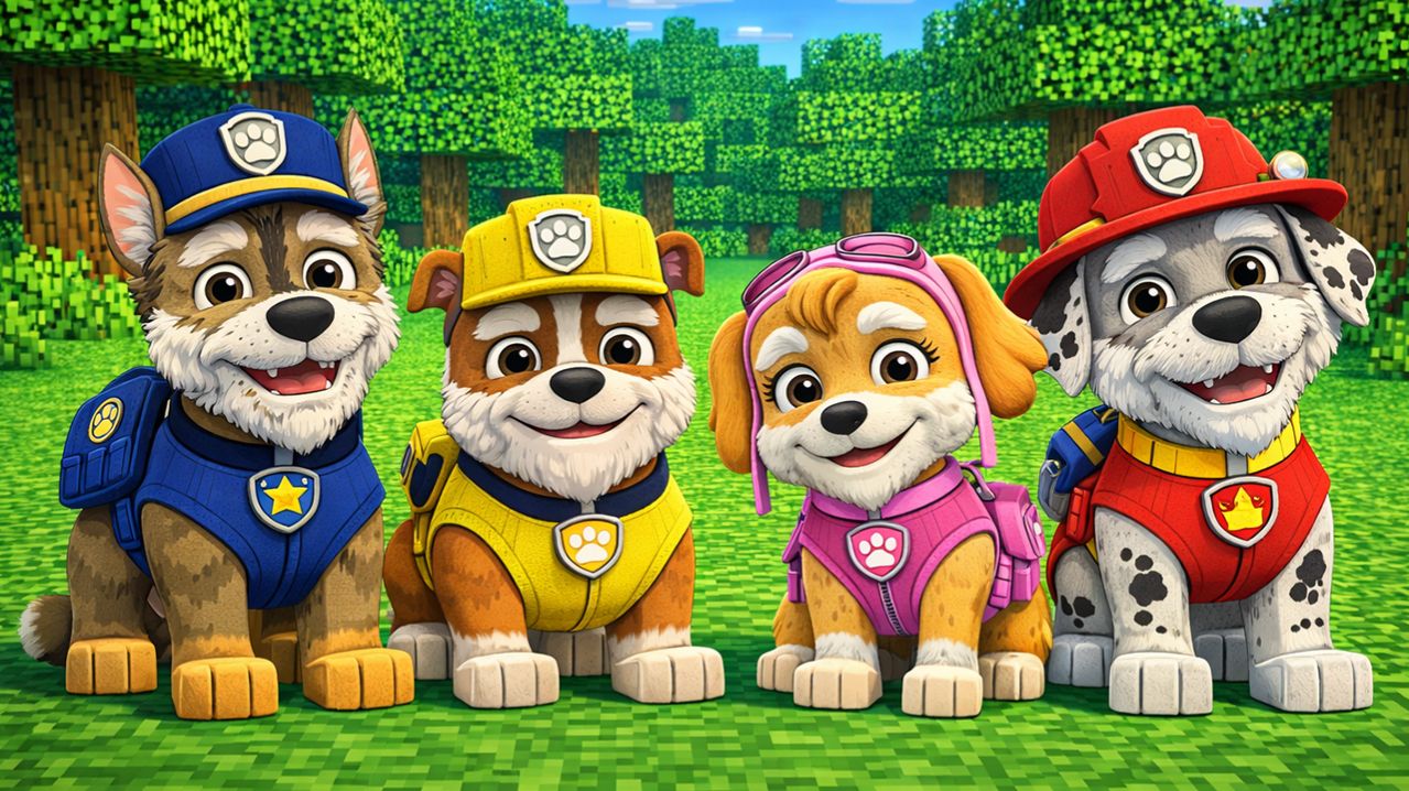 😱 ВЕСЬ ЩЕНЯЧИЙ ПАТРУЛЬ СТАЛ СТАРЫМ В МАЙНКРАФТЕ