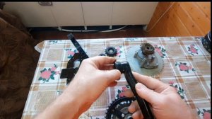 Веломопед из триммера, устройство привода.