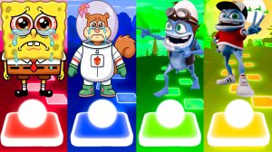 Coffin Dance Губка Боб + Crazy Frog ⭐️ Tiles Hop №55 - Мультик про Губку Боба МУЛЬТФИЛЬМЫ Спанч Боб