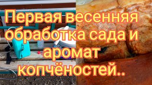30-03-2026Первая весенняя обработка сада и аромат копчёностей..