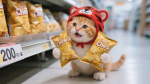 Паника! Приключения котёнка в тигровой шапочке с чипсами — потеря и находка