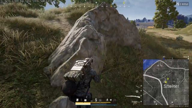 ТОП 2  Соло.  Читер попался ? Или повезло,что он нашел меня.PUBG BATTLEGROUNDS