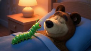 История Медведя – Червяк внутри него  Фан-версия Маши и Медведя. Мультики для детей. Яркие Мультики