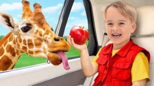 Майк и Саша отправляются в весёлое сафари-приключение с дядей!