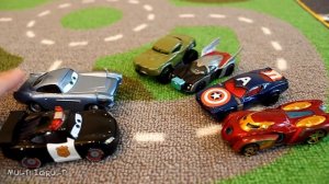 Тачки Мультики про машинки Маквин Полицейская машина Все серии подряд #3