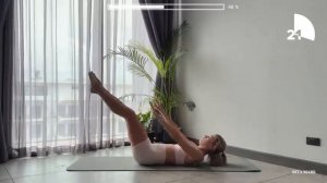 7 минут пилатес. Глубокие мышцы живота. Рита Марк