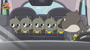 Храбрый шериф Лабрадор, не перегружайте автомобиль, познавательный мультфильм.