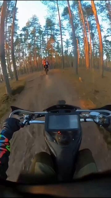 Когда нет энергии, бери байк 🏍️ и дуй в лес 🌳