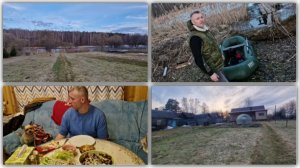 ЮРА С РЫБАЛКИ  И ЖАРИТЬ ШАШЛЫК. УЖИНАЕМ.