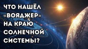 Шокирующие открытия «Вояджера» на границе Солнечной системы