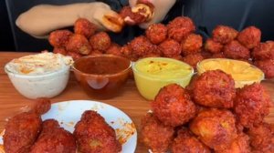 Мукбанг курица 🍜 много еды. Еда на камеру