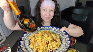 Мукбанг Мой долгожданный ПЛОВ!!!!!