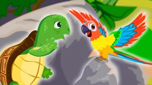 Сказка ПОПУГАЙ и ЧЕРЕПАХА. Новые развивающие мультики для детей. Добрый мультик про животных.