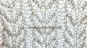 Потрясающий узор на основе патентной резинки ⭐ Для джемпера, палантина ⭐ Схема