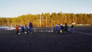 Весенняя тренировка по футболу юных "Витязей".