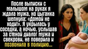 После выписки с малышом на руках я ждала мужа, но цыганка шепнула： «Домой не ходи!». Я укрылась у.