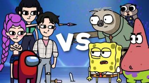 Битва Kpop Охотницы на Демонов VS Губка Боб VS Зверополис 2 VS Амонгусы