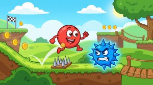 Красный Шарик #6 Ред Бол Видео Для Детей Прохождение Игры Игровые Мультфильмы