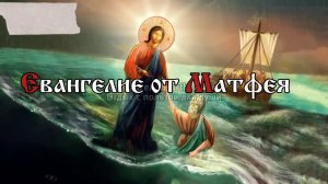 Иисус тотчас простёр руку, поддержал его и говорит ему: маловерный! зачем ты усомнился?