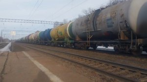 Прибытие электровоза ВЛ80-С 1352/2110 с грузовым поездом на станцию Ройка 27.03.2026