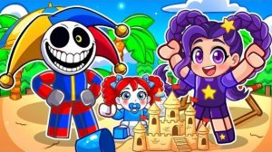 Лили, Прототип и Поппи отправляются на пляж в Roblox! РЕАКЦИЯ