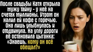 После свадьбы Катя открыла мужу тайну — у неё на счетах миллионы. Утром он налил ей кофе с горечью.