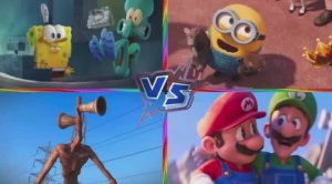 МУЛЬТИКИ: ГУБКА БОБ vs МИНЬОН vs СИРЕНОГОЛОВЫЙ vs СУПЕР МАРИО — МЕГА‑ТАНЦЕВАЛЬНЫЙ БАТТЛ под EDM!