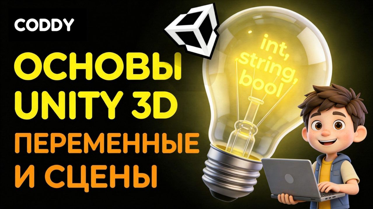 РАЗРАБОТКА ИГРЫ НА UNITY | Вводный урок: переменные и сцены 🎮